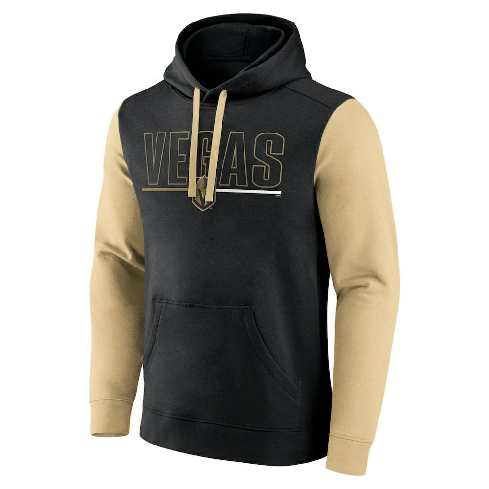 Vegas Golden Knights Logo Athletic Deliver Fleece Pullover Hoodie - Black - NHL