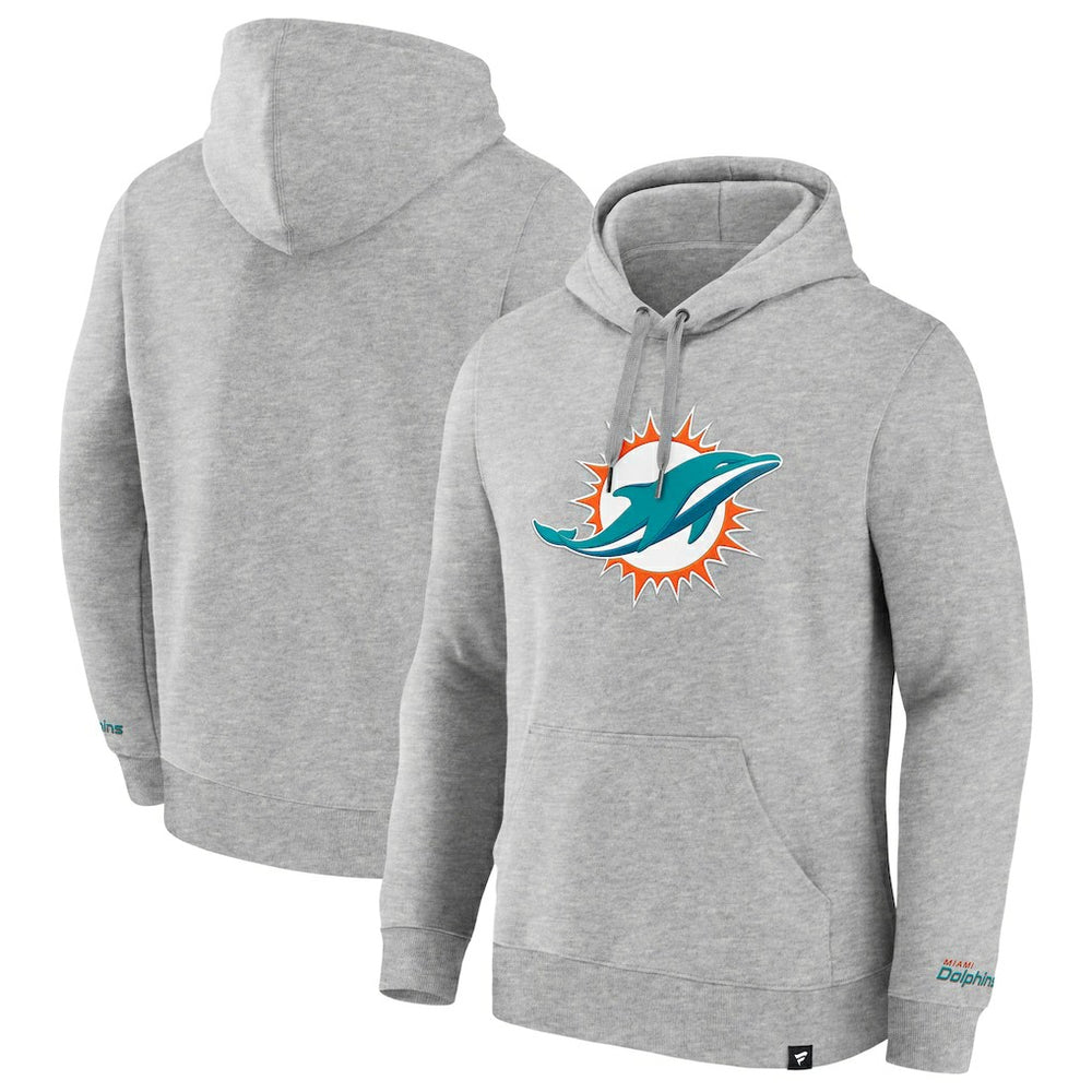 Miami Dolphins Legacy Fleece Pullover Hoodie Heather Gray | Fanatics