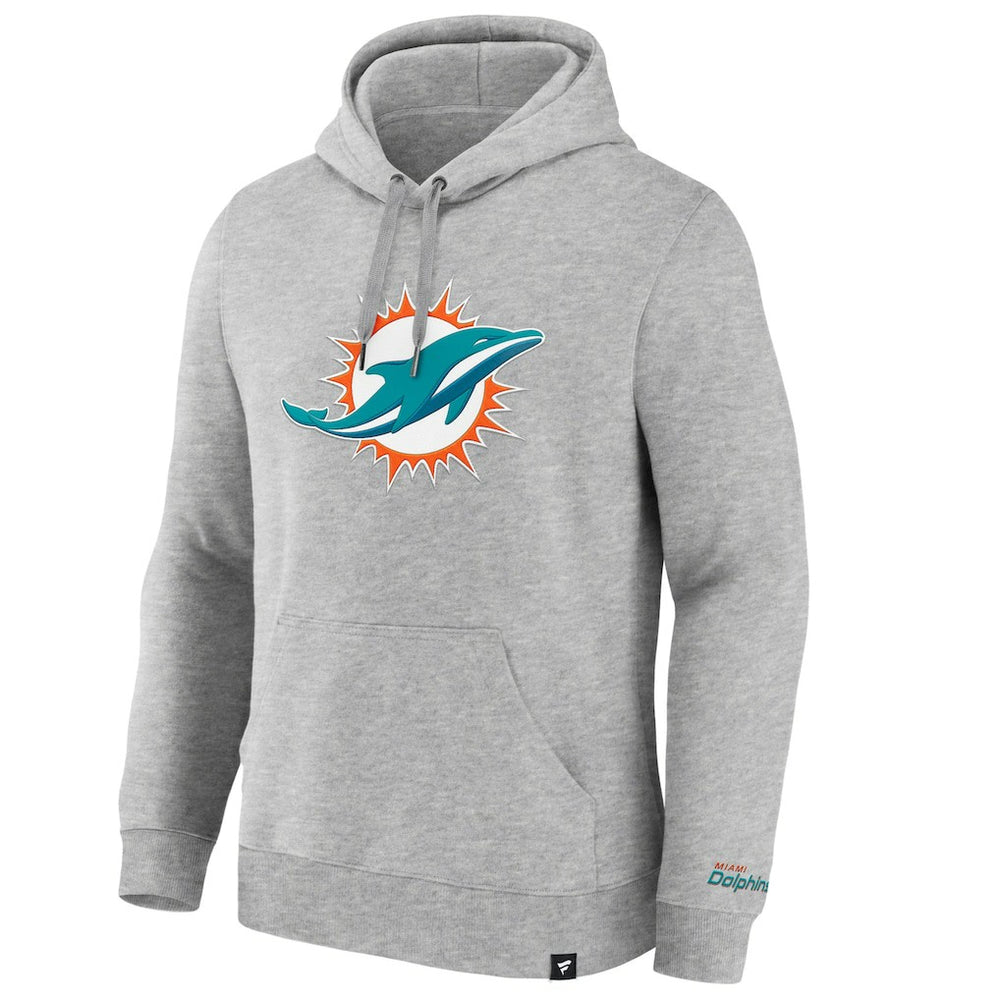 Miami Dolphins Legacy Fleece Pullover Hoodie Heather Gray | Fanatics