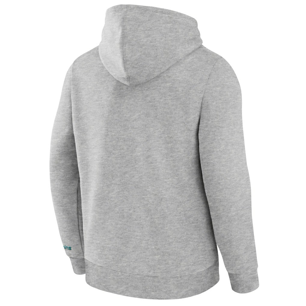 Miami Dolphins Legacy Fleece Pullover Hoodie Heather Gray | Fanatics