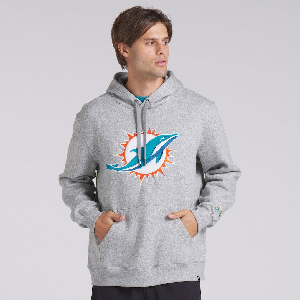 Miami Dolphins Legacy Fleece Pullover Hoodie Heather Gray | Fanatics