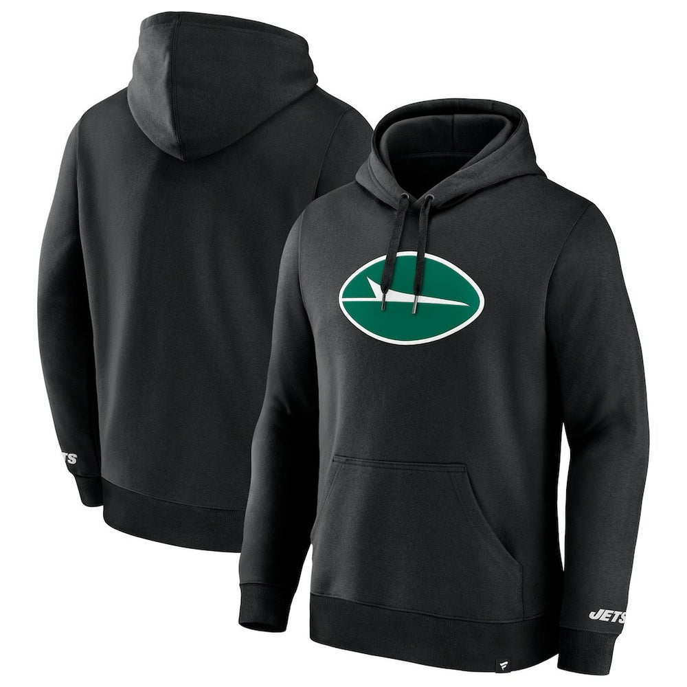 New York Jets Legacy Fleece Pullover Hoodie Black | Fanatics