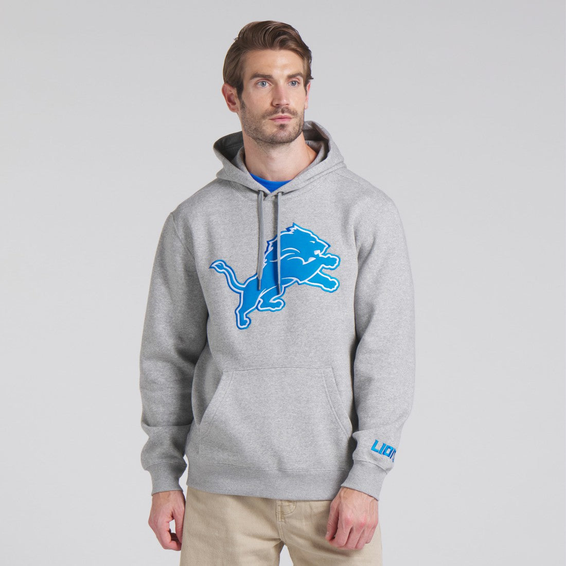 Detroit Lions Legacy Fleece Pullover Hoodie Heather Gray | Fanatics