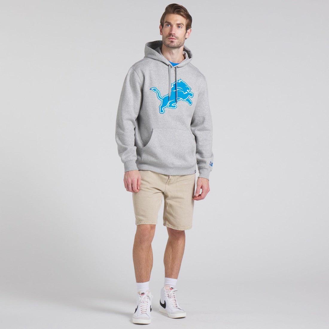 Detroit Lions Legacy Fleece Pullover Hoodie Heather Gray | Fanatics