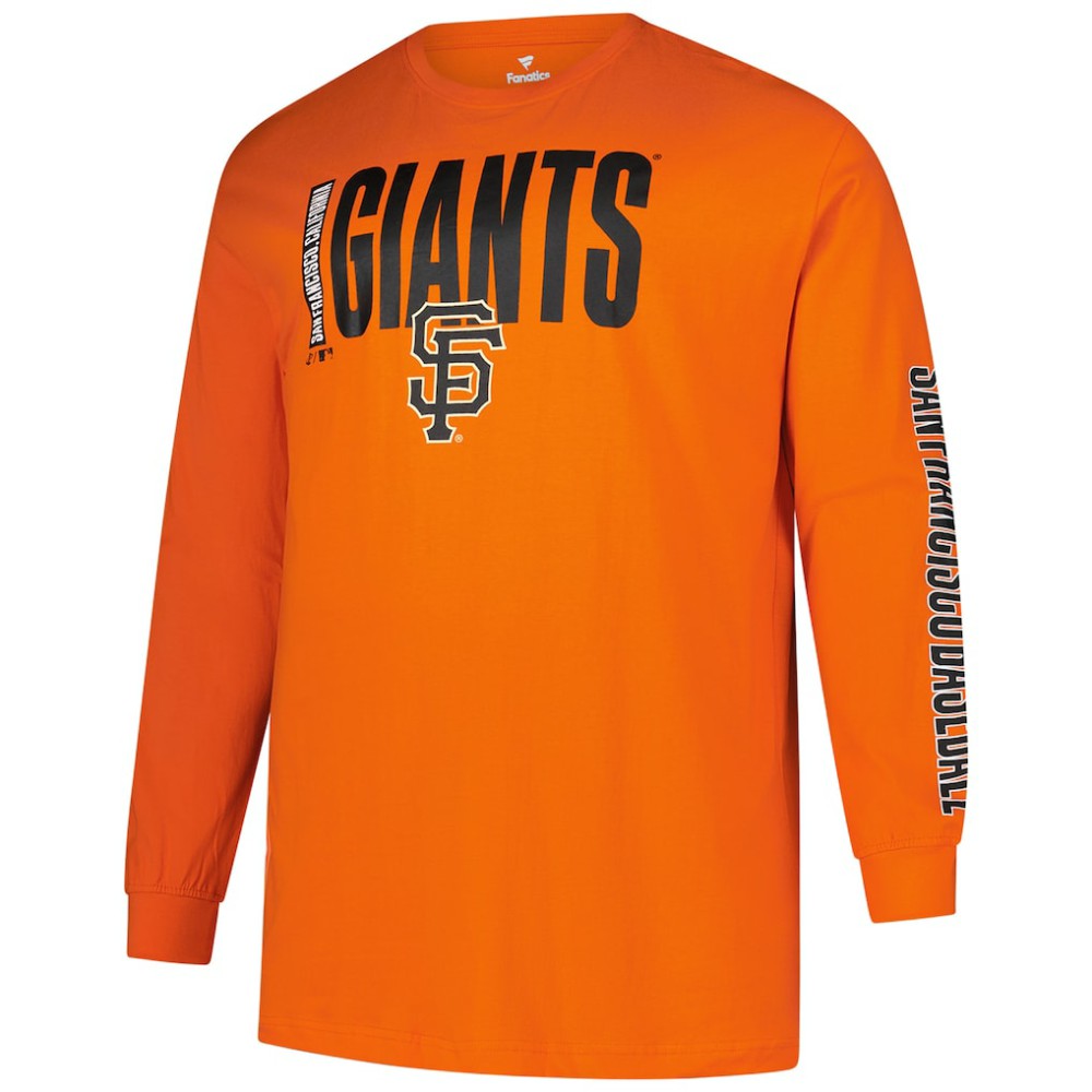 San Francisco Giants Profile Big & Tall Two-Hit Long Sleeve T-Shirt - MLB