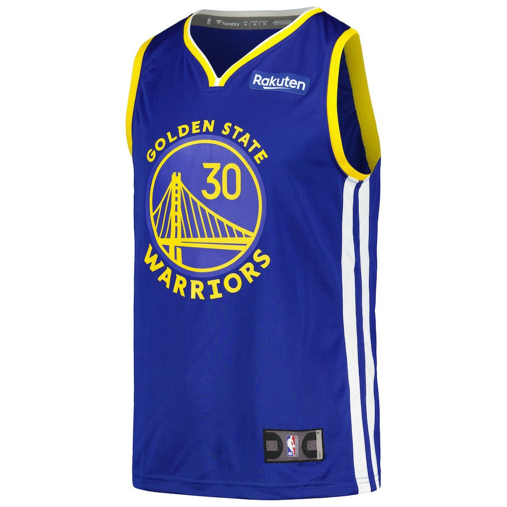 Stephen Curry Golden State Warriors Fast Break Player Badge Jersey Royal - NBA