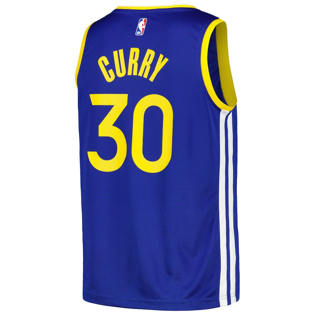 Stephen Curry Golden State Warriors Fast Break Player Badge Jersey Royal - NBA