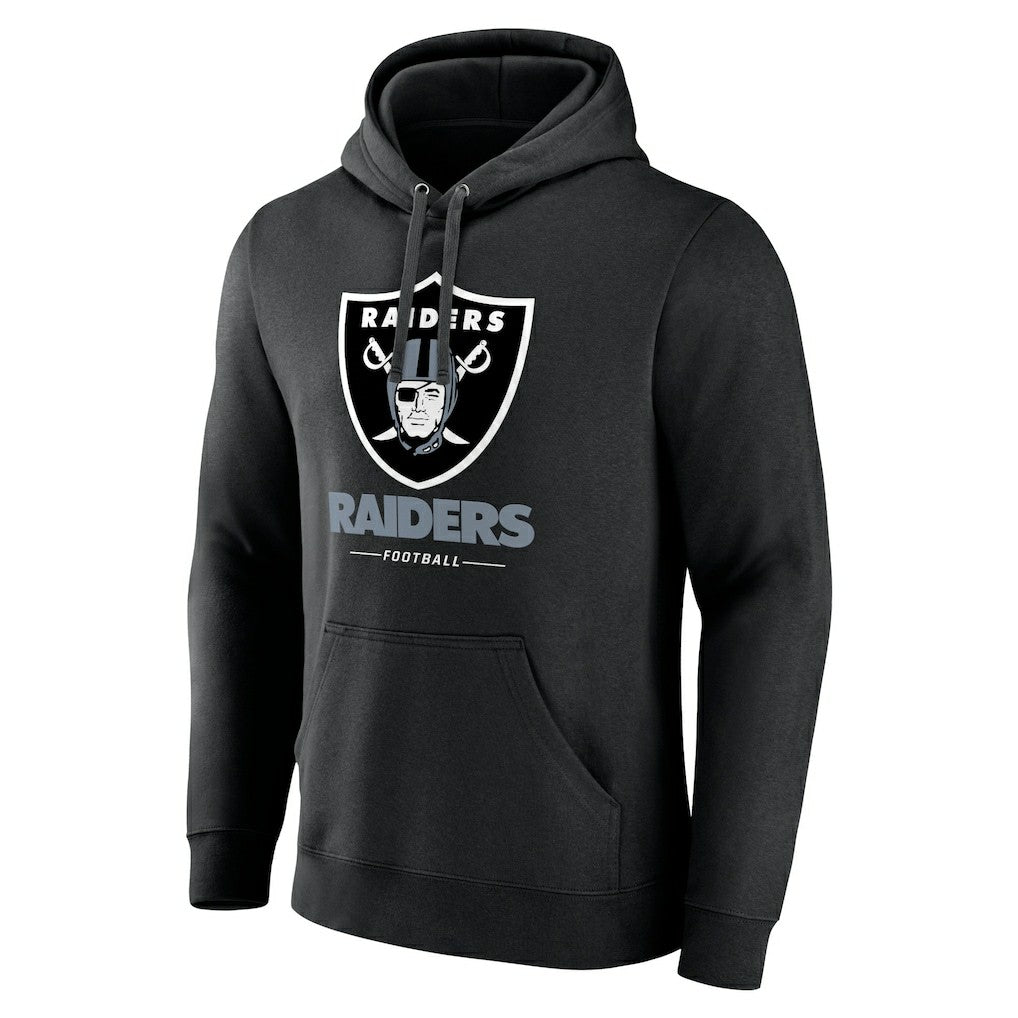 Las Vegas Raiders Team Lockup Pullover Hoodie Black | NFL