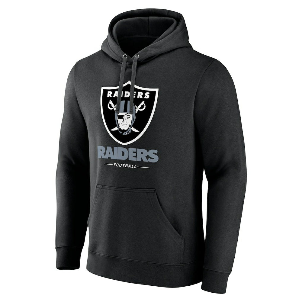 Las Vegas Raiders Team Lockup Pullover Hoodie Black | NFL
