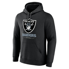 Las Vegas Raiders Team Lockup Pullover Hoodie Black | NFL