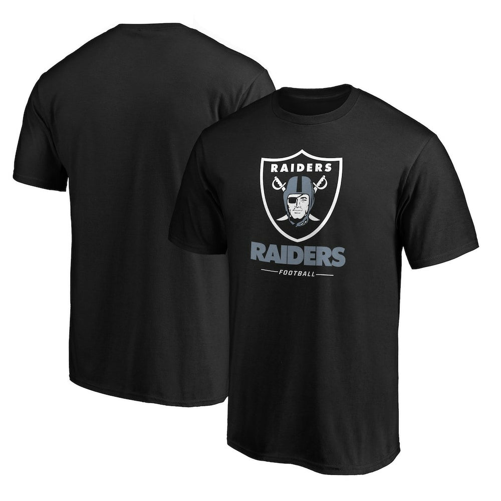 Las Vegas Raiders Team Lockup T-Shirt Black | NFL
