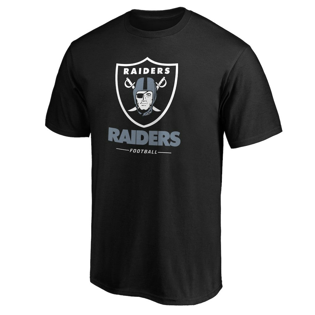 Las Vegas Raiders Team Lockup T-Shirt Black | NFL