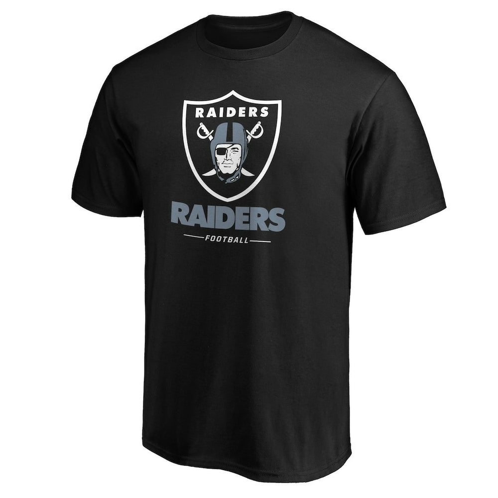 Las Vegas Raiders Team Lockup T-Shirt Black | NFL