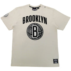Brooklyn Nets NBA x Two Hype Unisex Culture & Hoops T-Shirt - Cream - NBA