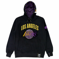 Los Angeles Lakers NBA x Two Hype Unisex Culture & Hoops Heavyweight Pullover Hoodie - Black - NBA