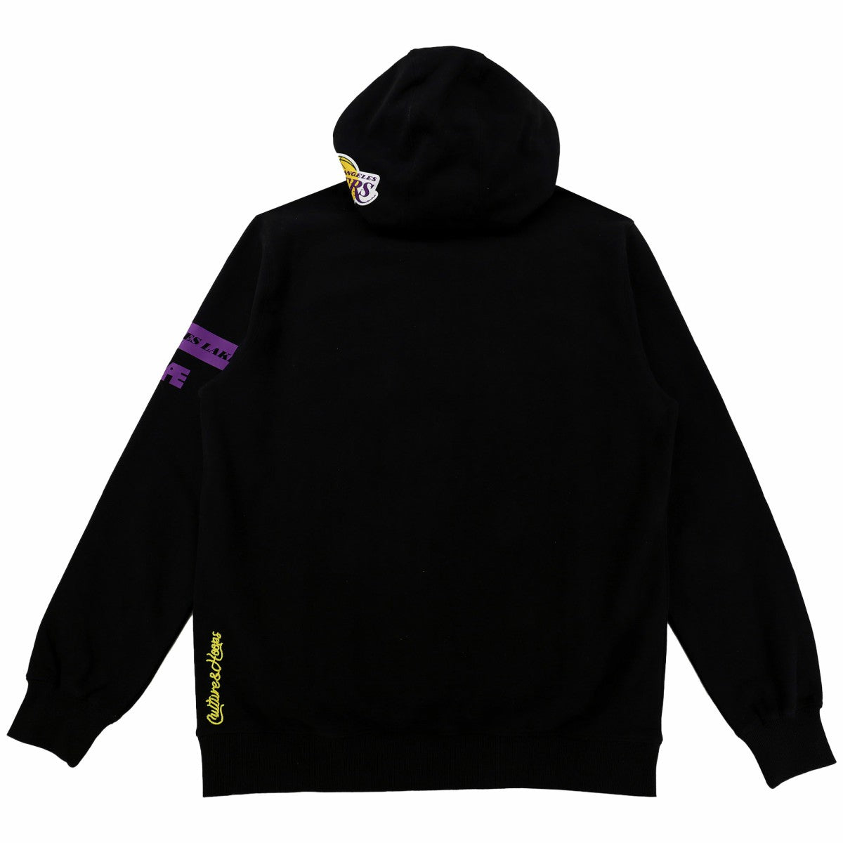 Los Angeles Lakers NBA x Two Hype Unisex Culture & Hoops Heavyweight Pullover Hoodie - Black - NBA