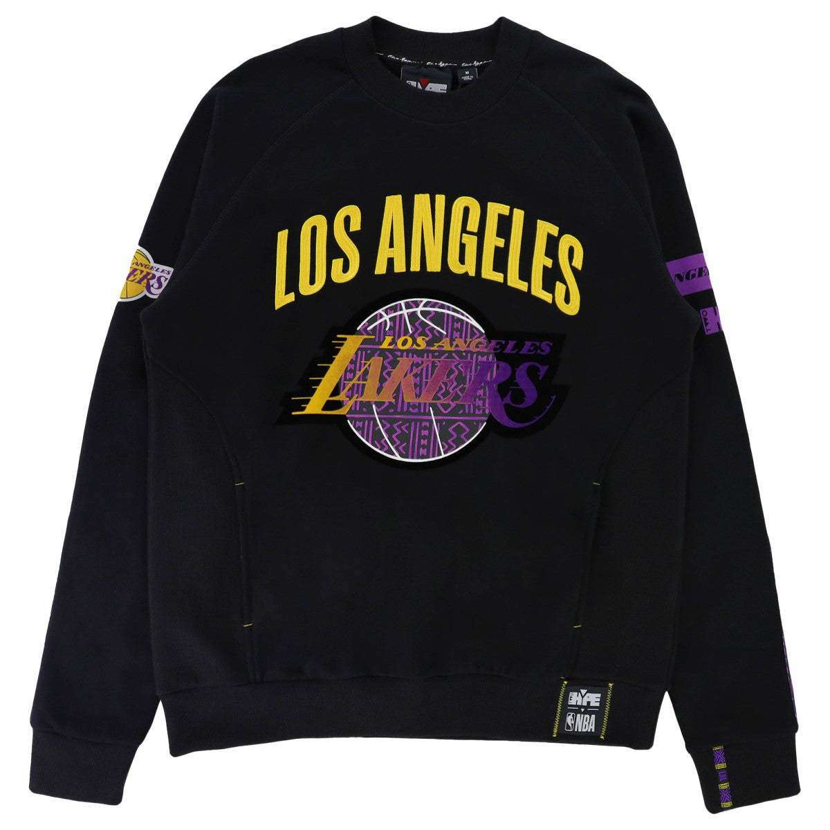 Los Angeles Lakers NBA x Two Hype Unisex Culture & Hoops Heavyweight Pullover Sweatshirt - Black - NBA