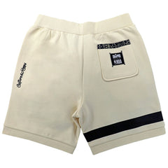 Brooklyn Nets NBA x Two Hype Unisex Culture & Hoops Premium Classic Fleece Shorts - Cream - NBA