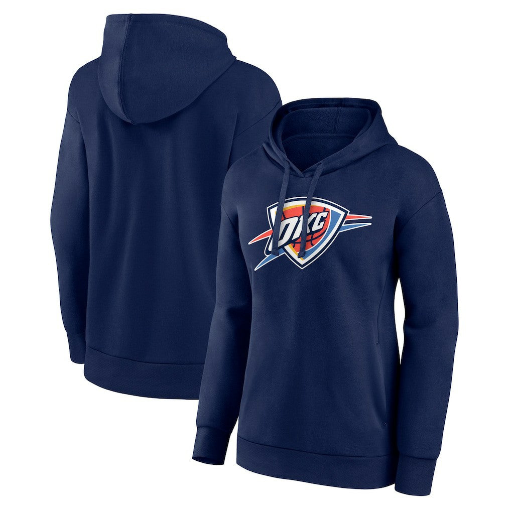 Oklahoma City Thunder Women's Primary Logo Pullover Hoodie Navy - NBA