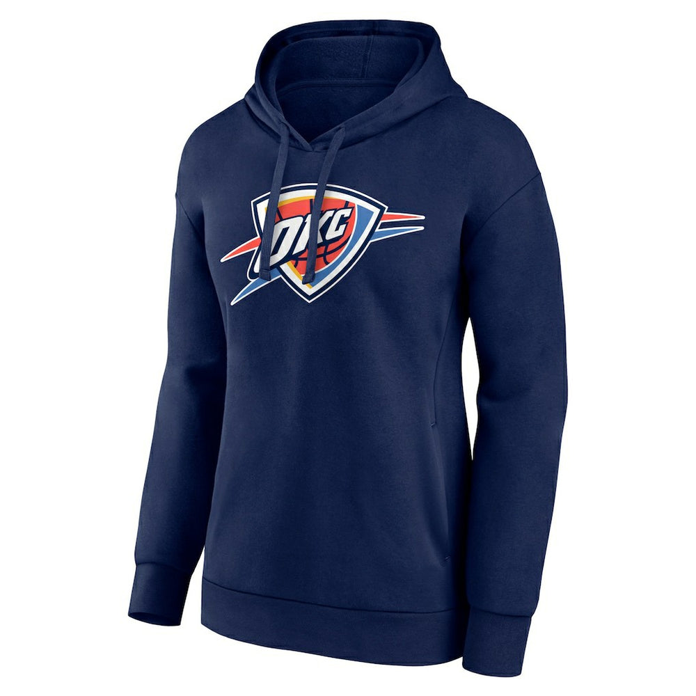 Oklahoma City Thunder Women's Primary Logo Pullover Hoodie Navy - NBA