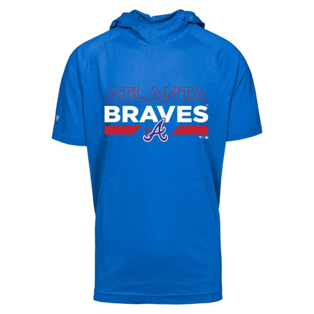 Atlanta Braves Levelwear City Connect Phase No Hitter Short Sleeve Pullover Hoodie - MLB