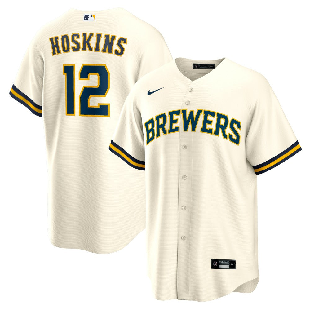 Rhys Hoskins Milwaukee Brewers Nike Home Replica Player Jersey - MLB