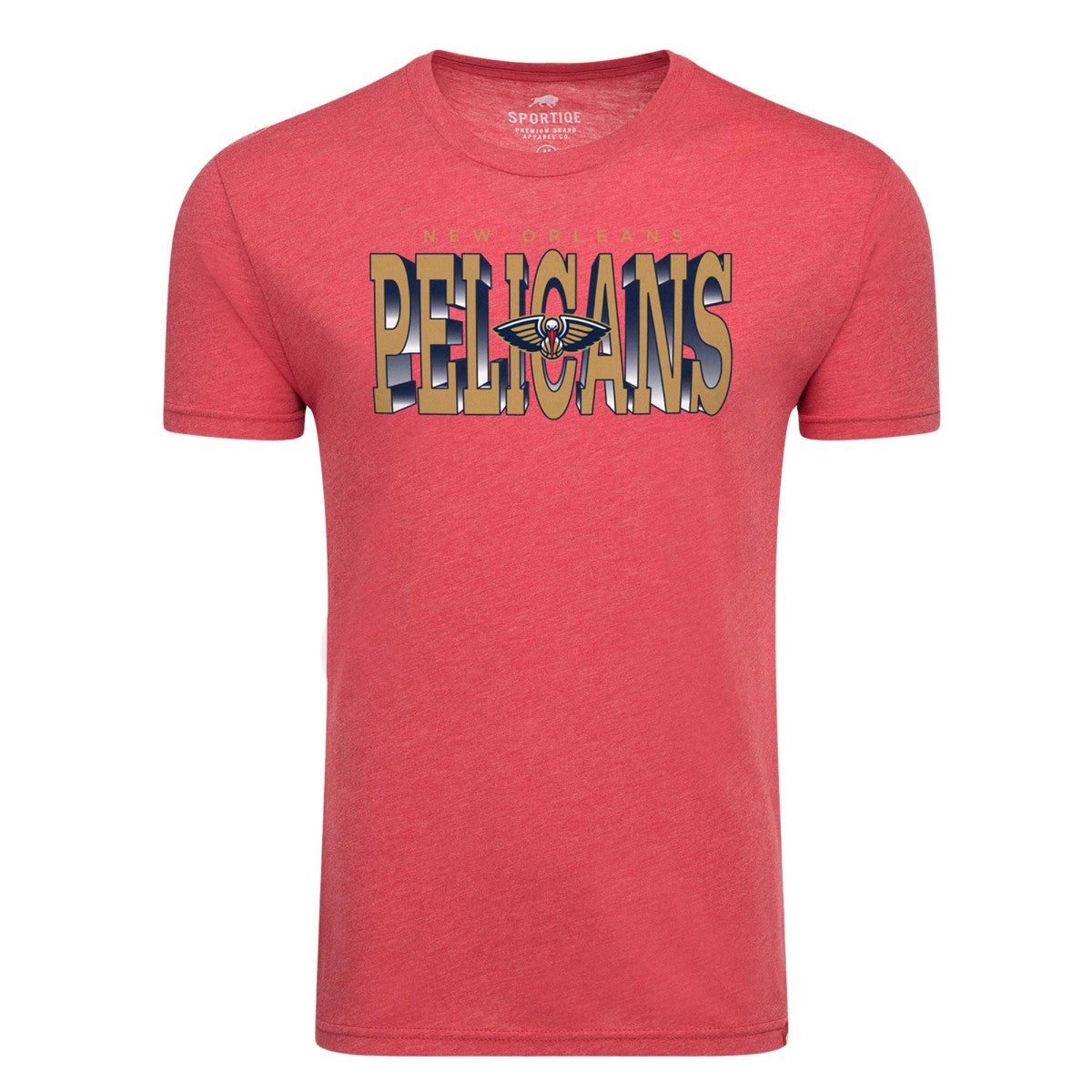 New Orleans Pelicans Sportiqe Comfy Tri-Blend T-Shirt Red - NBA