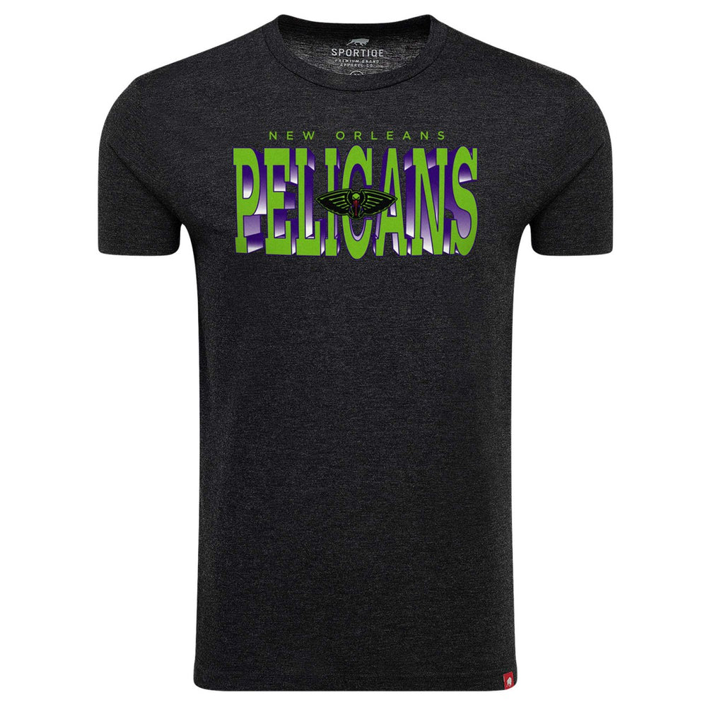 New Orleans Pelicans Sportiqe City Edition Comfy Tri-Blend T-Shirt Heather Black - NBA