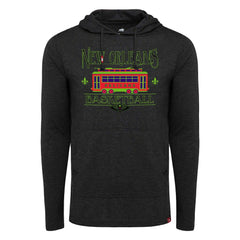 New Orleans Pelicans Sportiqe Unisex City Edition Rowan Lightweight Tri-Blend Pullover Hoodie Heather Black - NBA