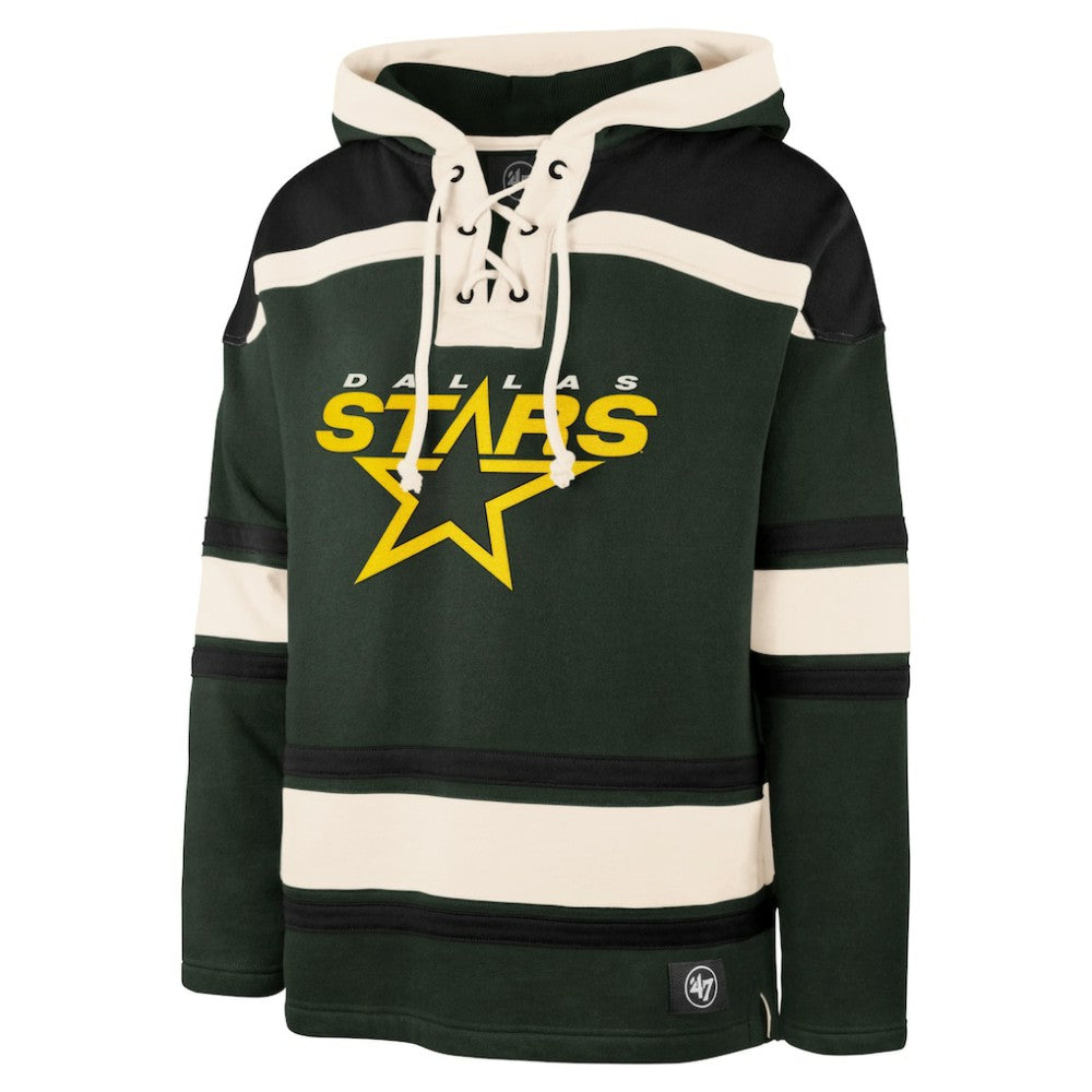 Mike Modano Dallas Stars '47 Retired Player Name & Number Lacer Pullover Hoodie - Green - NHL