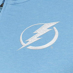 Tampa Bay Lightning Antigua Women's White Logo Mentor Quarter-Zip Jacket - Light Blue - NHL