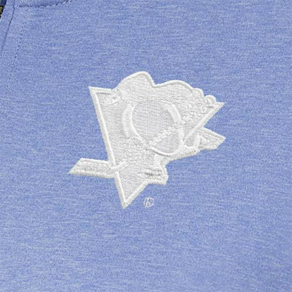 Pittsburgh Penguins Antigua Women's White Logo Mentor Quarter-Zip Jacket - Lavender - NHL