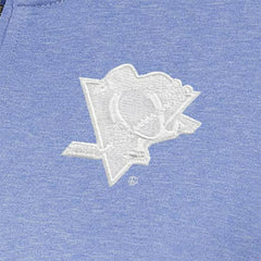 Pittsburgh Penguins Antigua Women's White Logo Mentor Quarter-Zip Jacket - Lavender - NHL