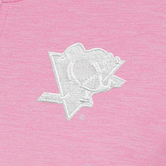Pittsburgh Penguins Antigua Women's White Logo Mentor Quarter-Zip Jacket - Pink - NHL