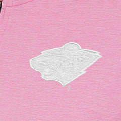 Minnesota Wild Antigua Women's White Logo Mentor Quarter-Zip Jacket - Pink - NHL