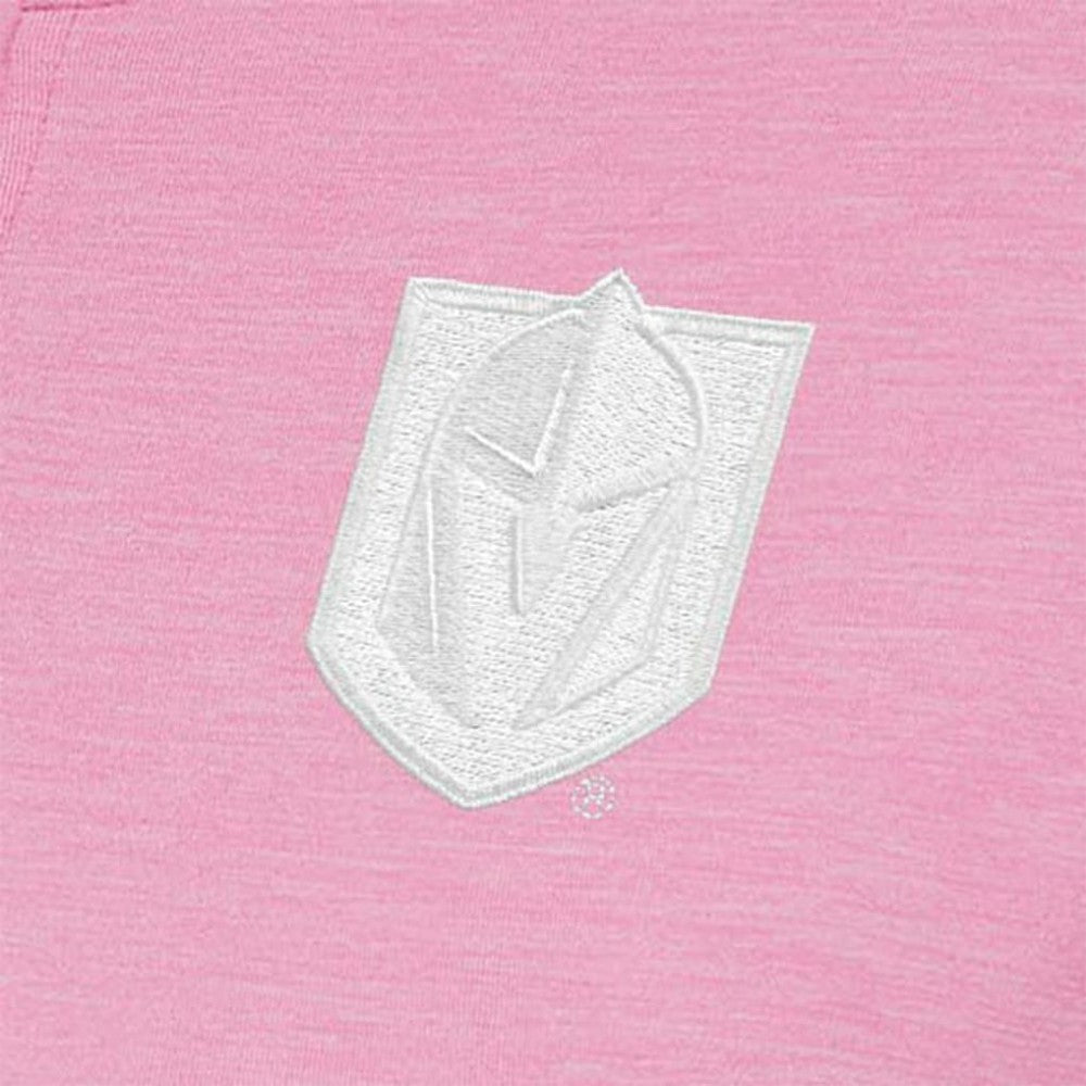 Vegas Golden Knights Antigua Women's White Logo Mentor Quarter-Zip Jacket - Pink - NHL