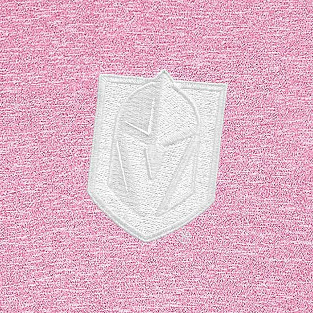 Vegas Golden Knights Antigua White Logo Hunk Quarter-Zip Pullover - Pink - NHL
