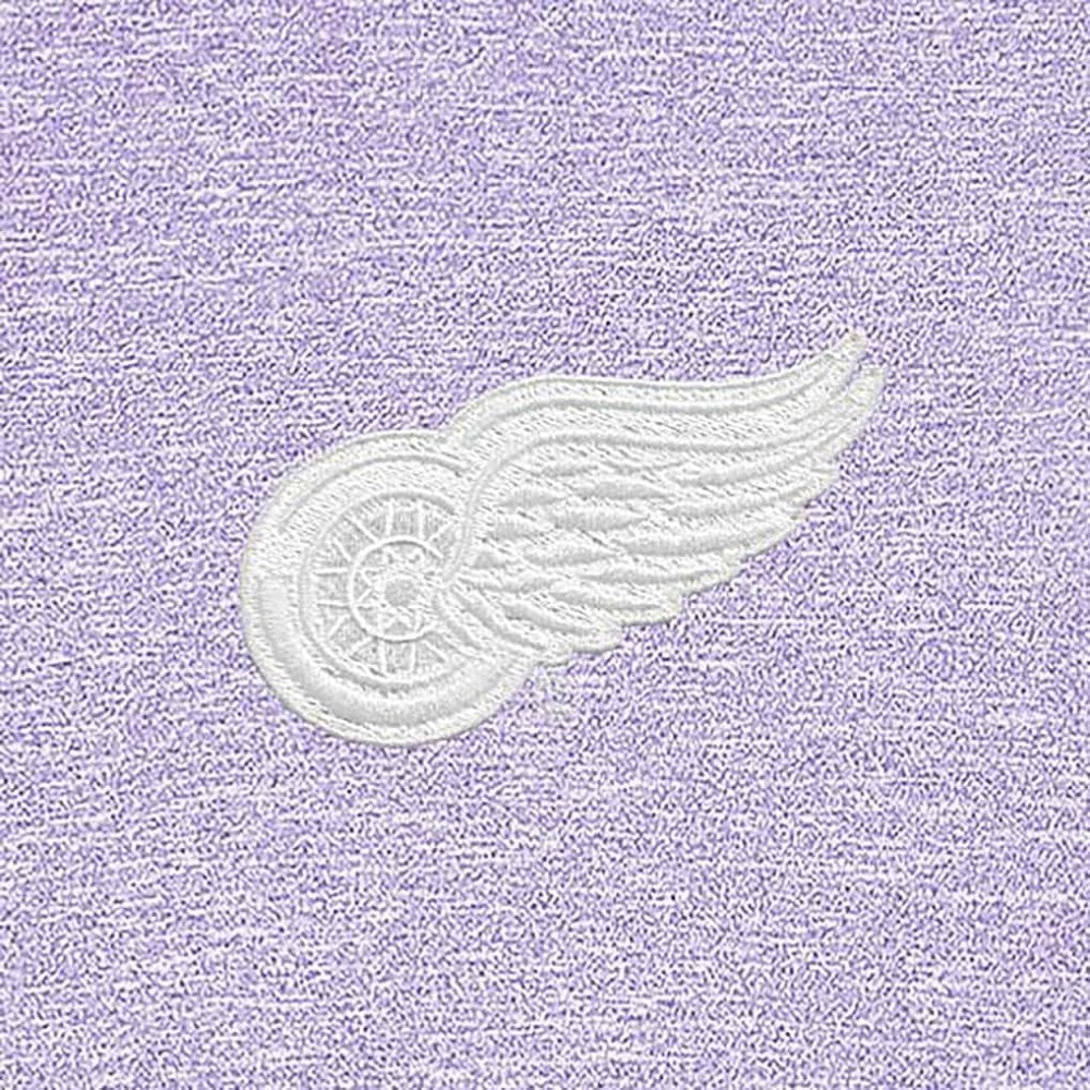 Detroit Red Wings Antigua White Logo Hunk Quarter-Zip Pullover - Lavender - NHL