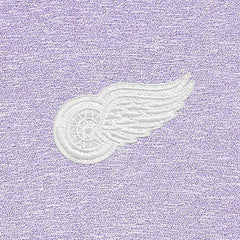 Detroit Red Wings Antigua White Logo Hunk Quarter-Zip Pullover - Lavender - NHL