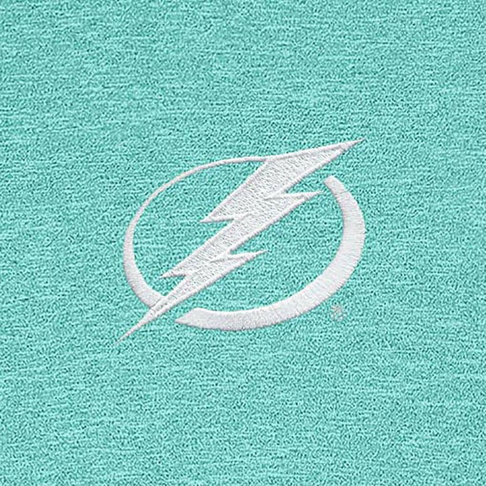 Tampa Bay Lightning Antigua White Logo Hunk Quarter-Zip Pullover - Mint - NHL