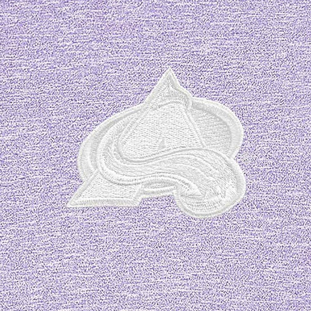Colorado Avalanche Antigua White Logo Hunk Quarter-Zip Pullover - Lavender - NHL