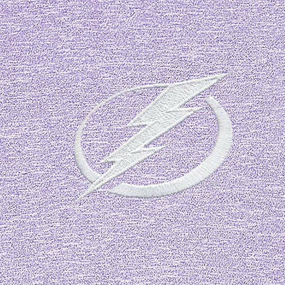 Tampa Bay Lightning Antigua White Logo Hunk Quarter-Zip Pullover - Lavender - NHL