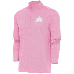 Colorado Avalanche Antigua White Logo Hunk Quarter-Zip Pullover - Pink - NHL