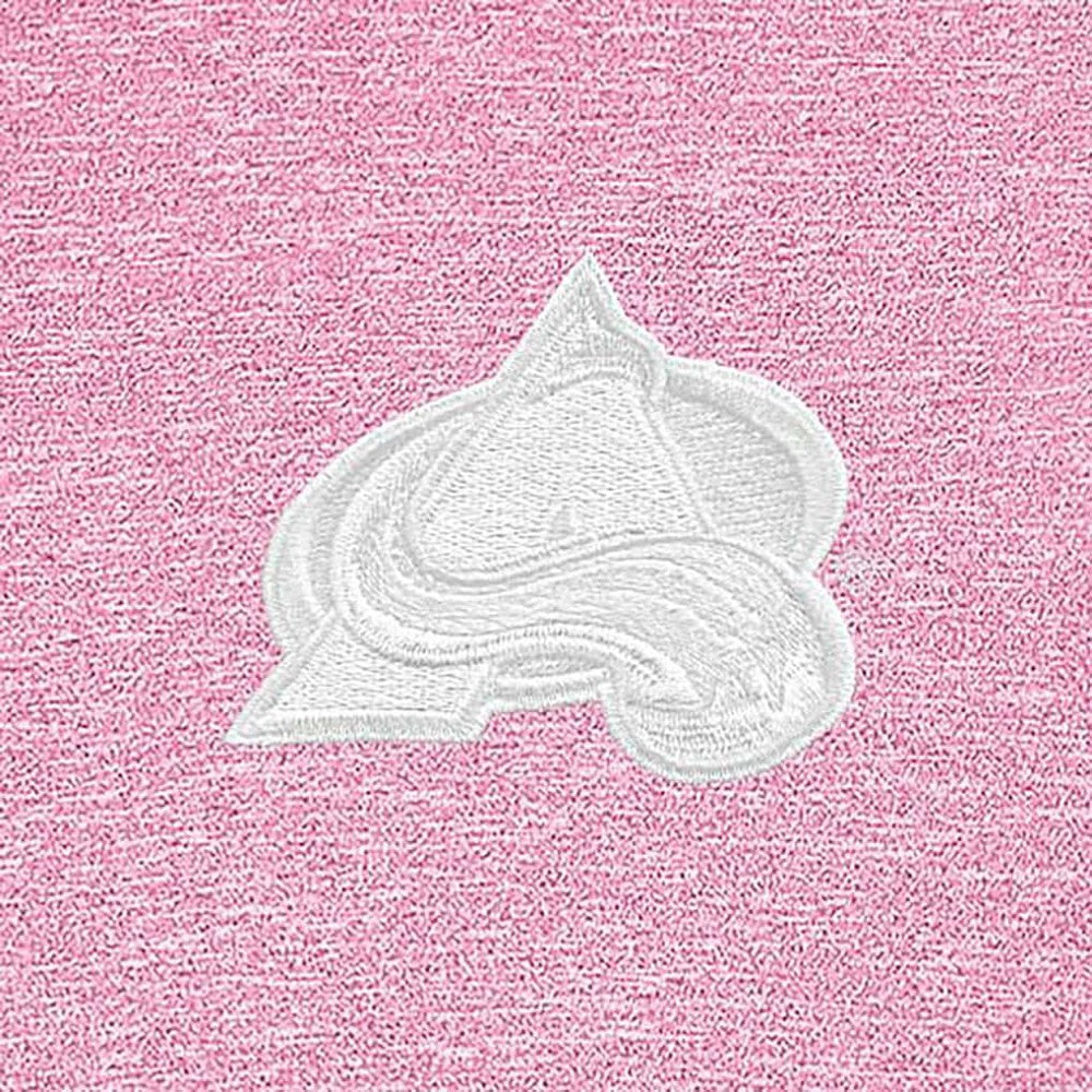 Colorado Avalanche Antigua White Logo Hunk Quarter-Zip Pullover - Pink - NHL