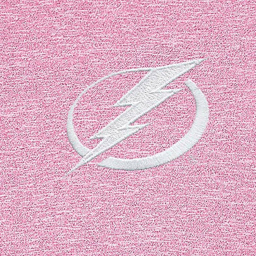 Tampa Bay Lightning Antigua White Logo Hunk Quarter-Zip Pullover - Pink - NHL
