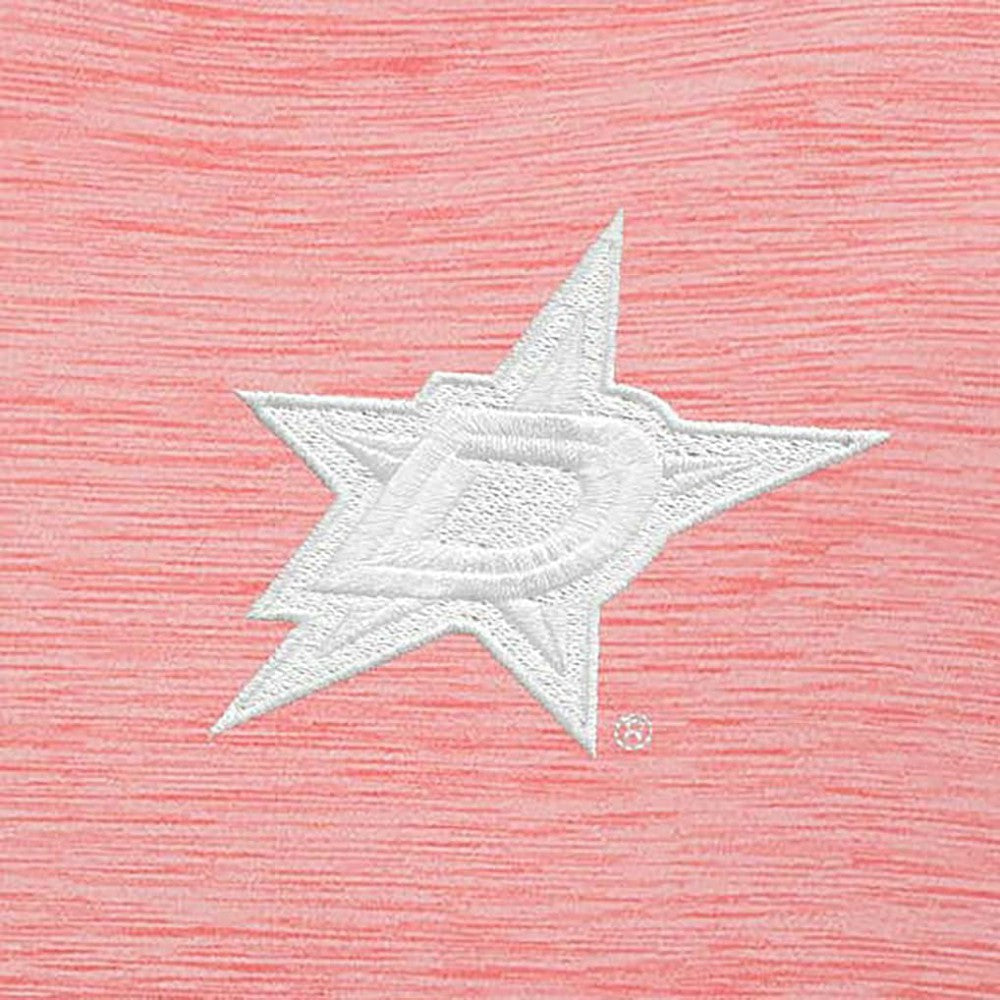 Dallas Stars Antigua White Logo Bright Quarter-Zip Pullover - Coral - NHL