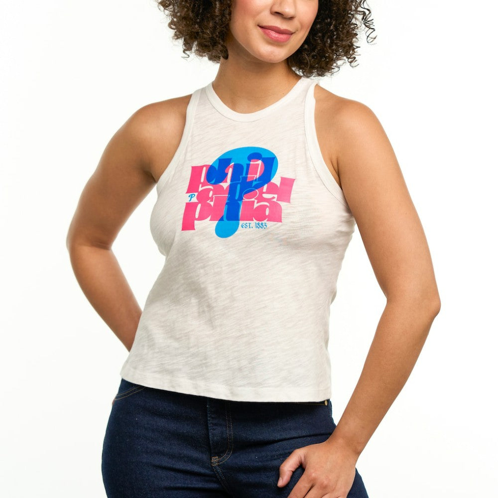 Philadelphia Phillies Lusso Women's Lourdes Tank Top - MLB