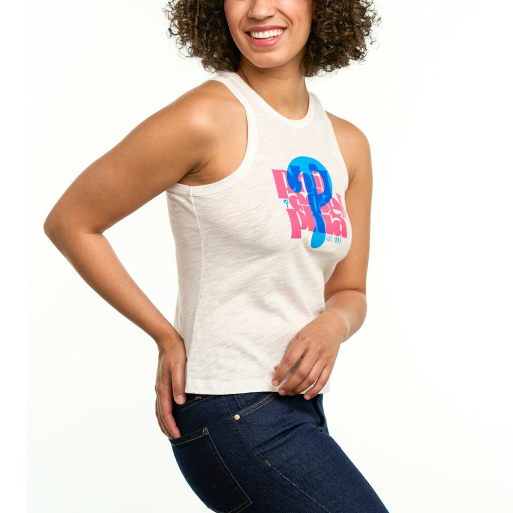 Philadelphia Phillies Lusso Women's Lourdes Tank Top - MLB