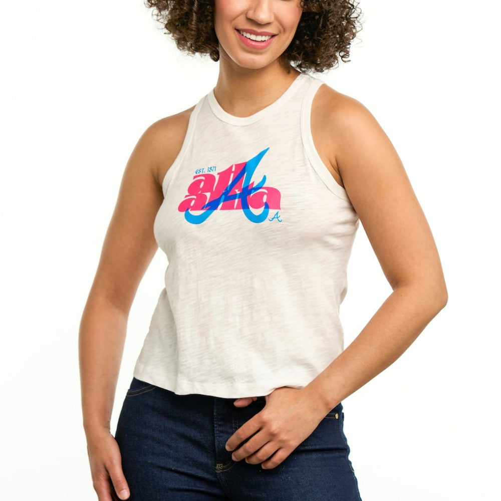 Atlanta Braves Lusso Women's Lourdes Tank Top - MLB