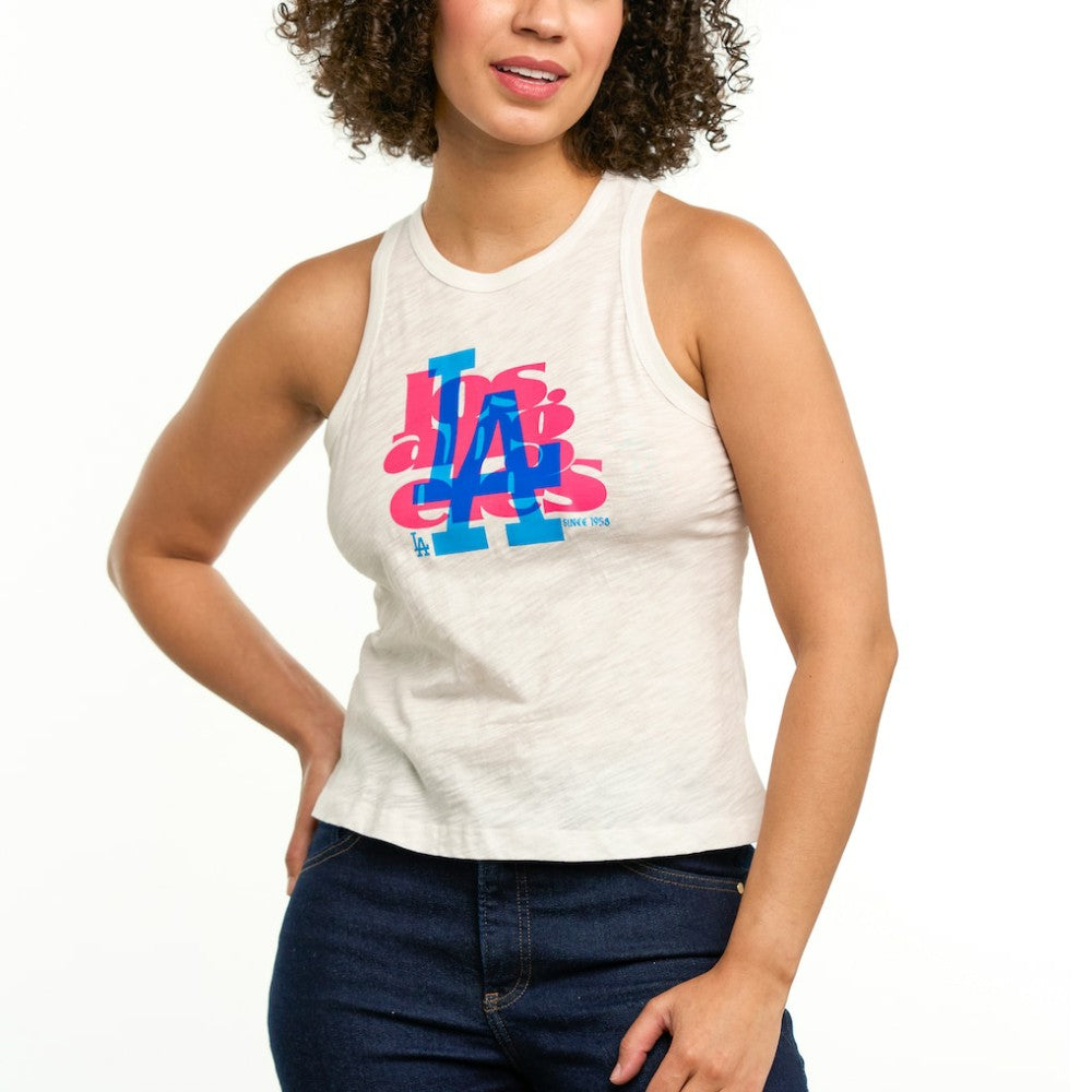 Los Angeles Dodgers Lusso Women's Lourdes Tank Top - MLB